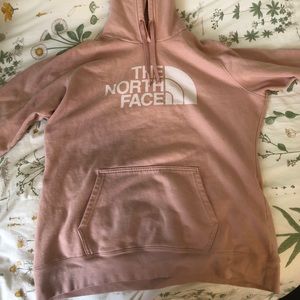 Pink North face hoodie